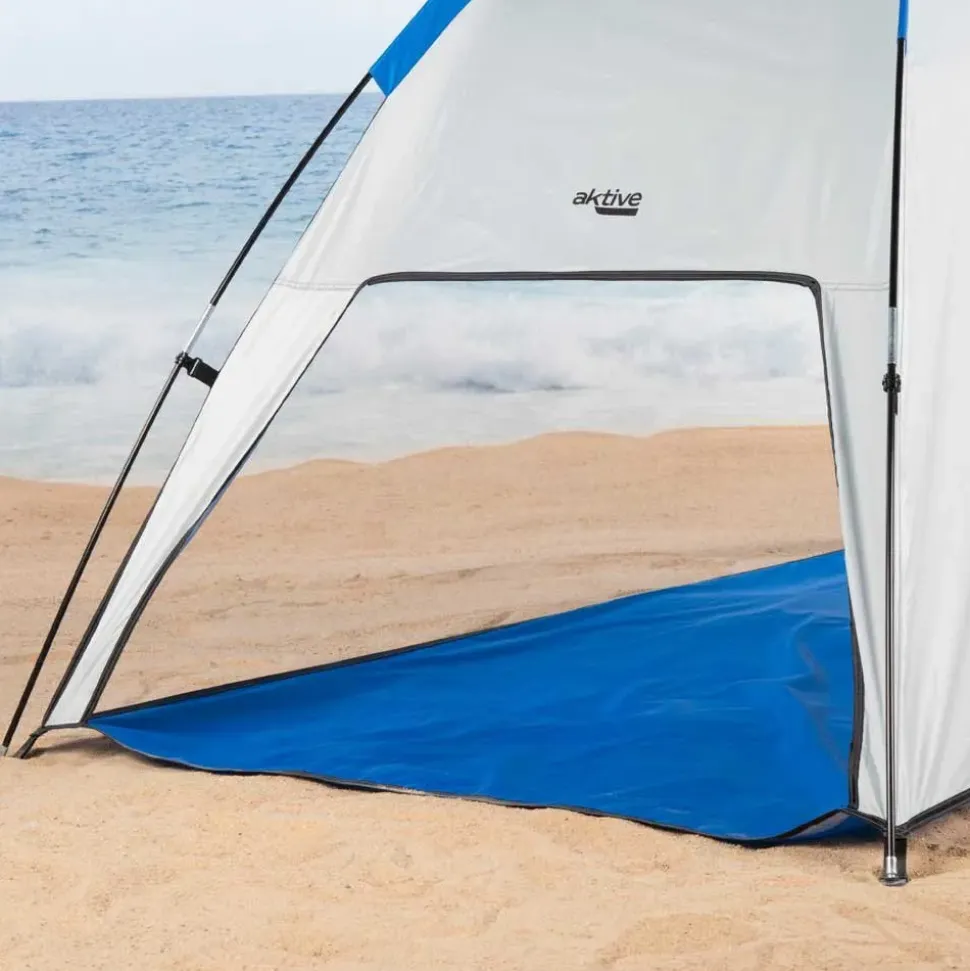 Aktive Carpa de playa y cortavientos UV50 62321 220x120x115 cm