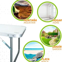 Aktive Mesa plegable baja 60x40x40 cm