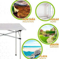 Aktive Mesa plegable 70x70x70 cm