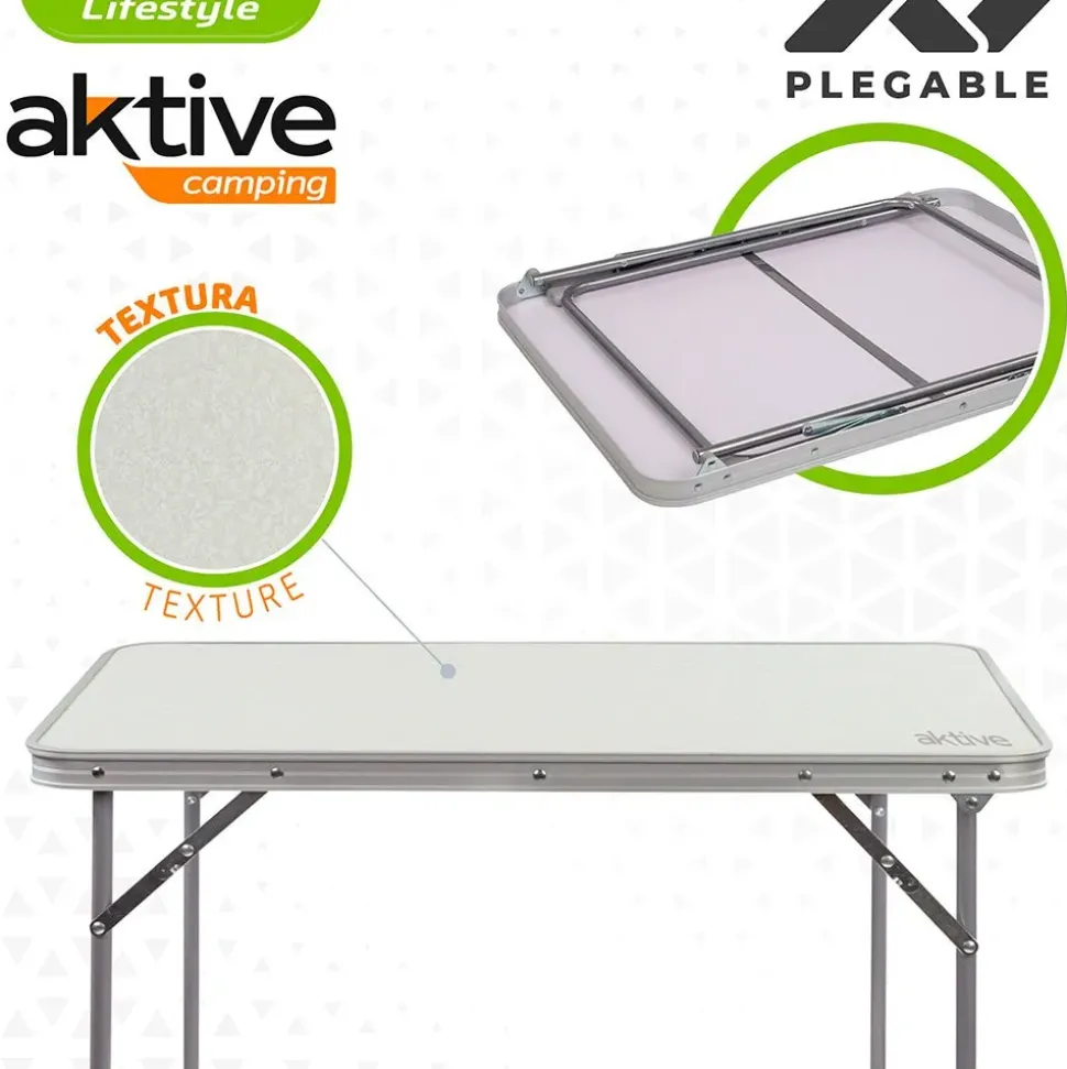 Aktive Mesa plegable 80x60x70 cm