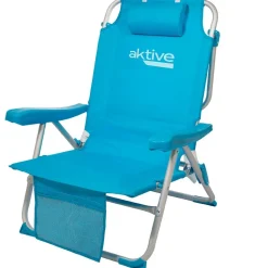 Aktive Mochila Silla Plegable 5 Posiciones Aluminio 66x58x80 cm