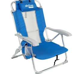 Aktive Silla de playa 5 Positions Loup With Cushions And Pockets