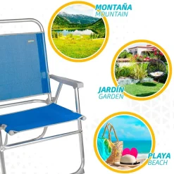 Aktive Silla plegable fija 57x51x89 cm