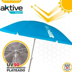 Aktive Sombrilla de Playa Protección UV50 220 cm