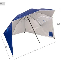Aktive Sombrilla de playa Windproof Ø240cm UV50