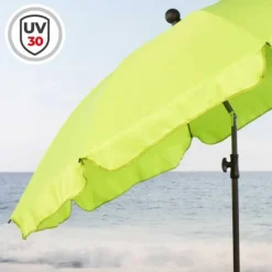 Aktive 62334 UV30 Ø gran sombrilla de playa inclinable 200 cm