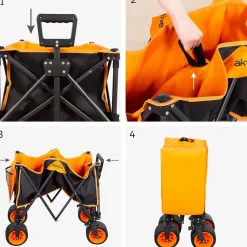 Aktive Vagón plegable y plegable de 360º
