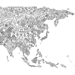 Awesome Maps Mapa Coloring