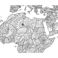 Awesome Maps Mapa Coloring