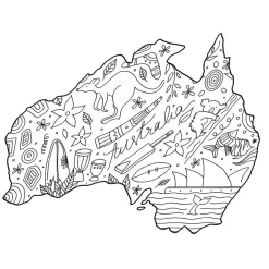 Awesome Maps Mapa Coloring