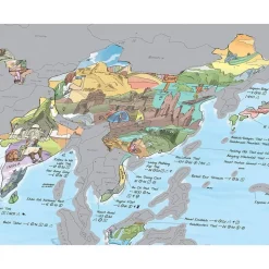 Awesome Maps Mapa de Senderismo Edición Rasca Los Mejores Senderos del Mundo Rasca