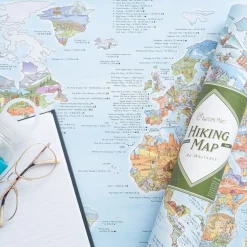 Awesome Maps Mapa de Senderismo Mejores Rutas del Mundo