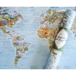 Awesome Maps Mapa de Senderismo Mejores Rutas del Mundo