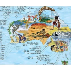 Awesome Maps Mapa Surftrip Best Surf Beaches Of The World Original Colored Edition
