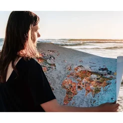 Awesome Maps Mapa Surftrip Best Surf Beaches Of The World Original Colored Edition