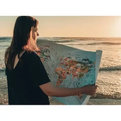 Awesome Maps Mapa Surftrip Best Surf Beaches Of The World Original Colored Edition
