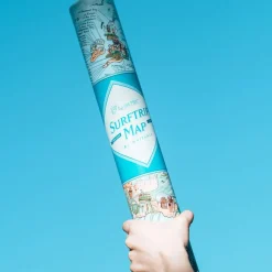 Awesome Maps Mapa Surftrip Best Surf Beaches Of The World Original Colored Edition