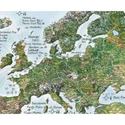 Awesome Maps Mapa Surftrip Green Edition Best Surf Beaches Of The World Green Edition