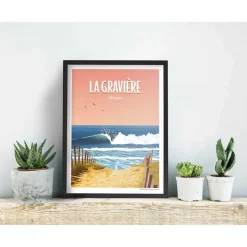 Awesome Maps Póster Dream spot surf la graviere