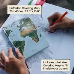 Awesome Maps Póster Travel journal ´green map´