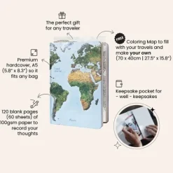Awesome Maps Póster Travel journal ´green map´