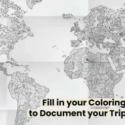 Awesome Maps Póster Travel journal ´green map´