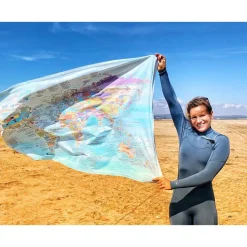 Awesome Maps Toalla Mapa de kitesurf: los mejores lugares del mundo