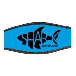 Best Divers Funda para la correa de la máscara de buceo Cyan Double Velcro Tape