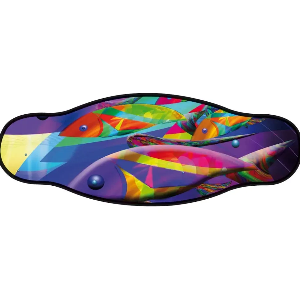 Best Divers Funda para la correa de la máscara de buceo Psychedelic Double Velcro Tape
