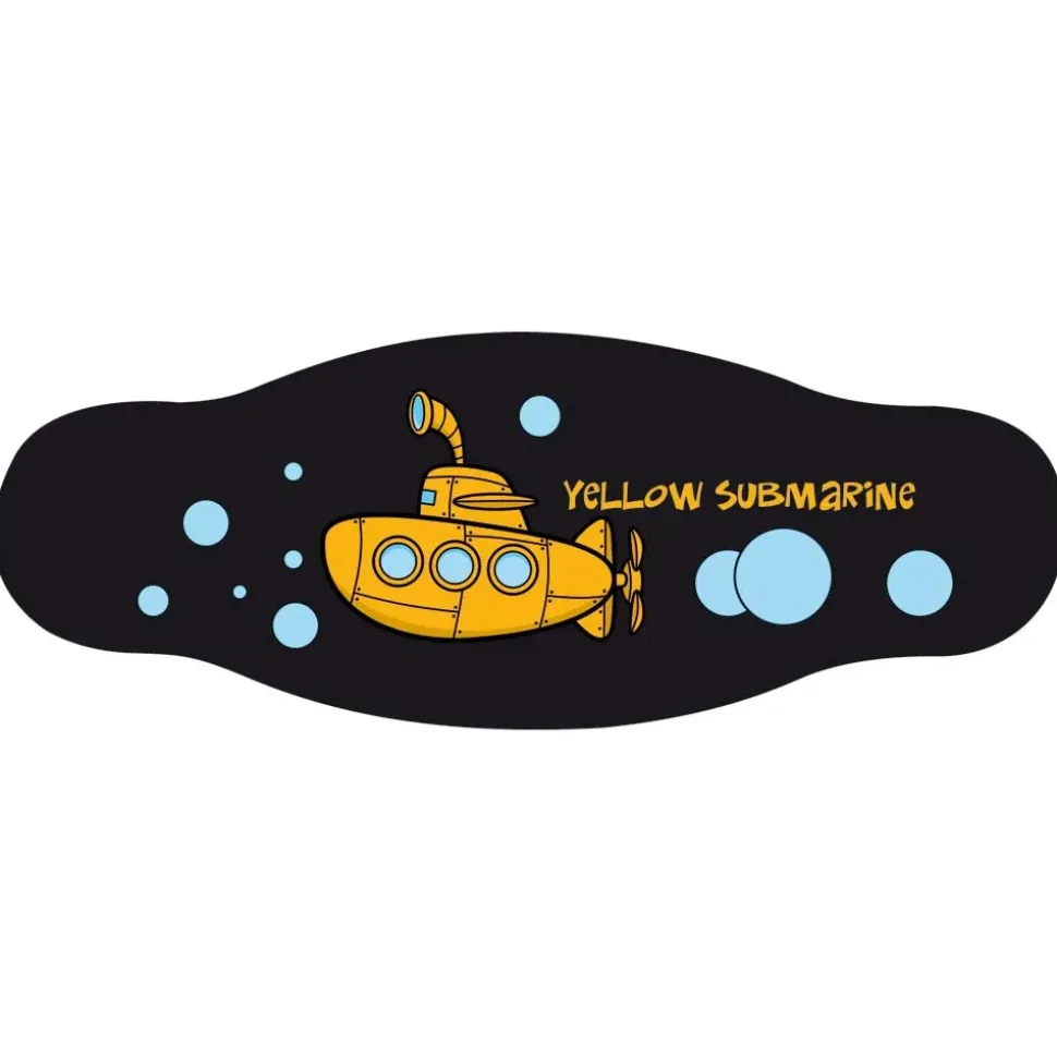 Best Divers Funda para la correa de la máscara de buceo Yellow Submarine Double Layer Tape