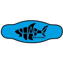 Best Divers Funda para la correa de la máscara de buceo Cyan Double Layer Tape