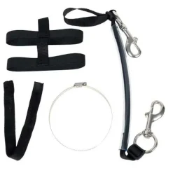 Best Divers Kit de correa para botella de buceo Stage Tank Strap 140/160 mm