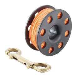 Divemarine Bobina 15 m LineBrass Bolt Snap 90 mm Compact Finger