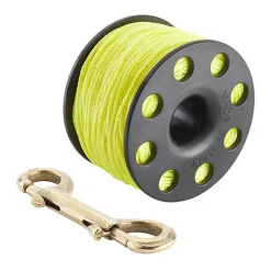 Divemarine Bobina 30 m LineBrass Bolt Snap 90 mm Delrin Finger