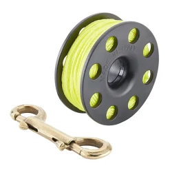 Divemarine Bobina 15 m LineBrass Bolt Snap 90 mm Compact Finger