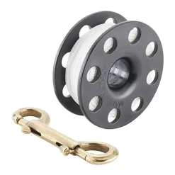 Divemarine Bobina 15 m LineBrass Bolt Snap 90 mm Compact Finger