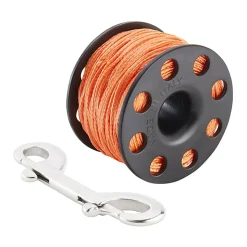 Divemarine Bobina 30 m LineStainless Steel Bolt Snap 100 mm Delrin Finger