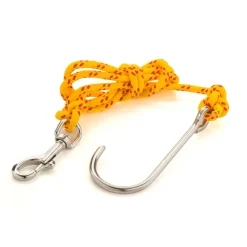 Divemarine Gancho Single Stainless Steel Reef 15 m Line 76 mm Stainless Steel Swivel Bolt