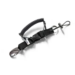 Divemarine Mosquetón Aramidic Lining Cable Stainless Steel 70 mm Spring Snap