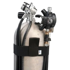 Divemarine Retenedor de manguera elástica con cincha para tanque 7L 50 mm