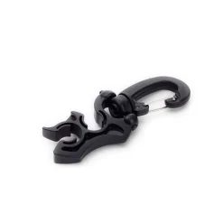 Divemarine Soporte giratorio doble para manguera de bloqueo Acero inoxidable