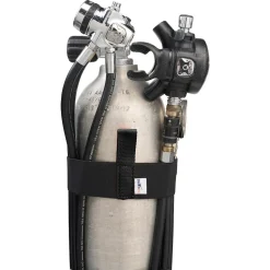 Divemarine Sujetador de banda elástica con cincha para botella 7L 25 mm