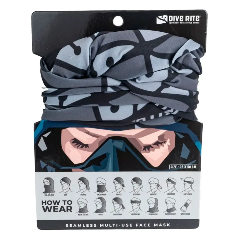 Dive Rite Calentador de cuello Gris Flecha