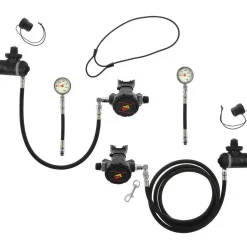 Dive Rite Conjunto de regulador de buceo XT1/XT2 Sidemount RL DIN BAR