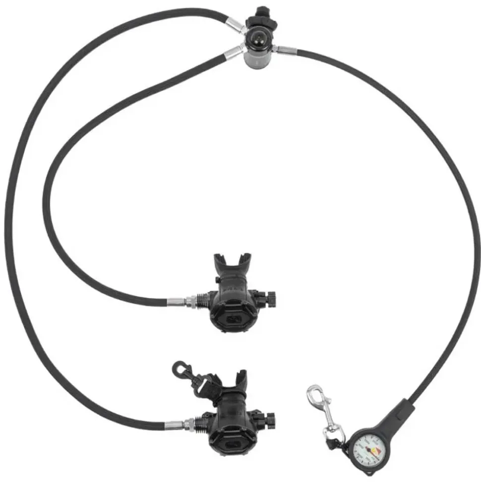 Dive Rite Conjunto de regulador de buceo XT1/XT4 Basic Open Water - Din - Bar