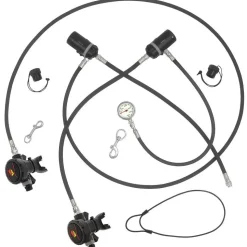 Dive Rite Conjunto de regulador de buceo XT1/XT2 Doubles DIN BAR