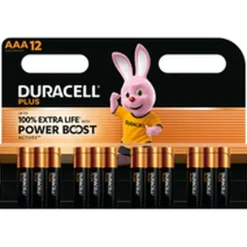 Duracell Pilas alcalinas AAA Plus Power Boost DPBLR3B12 1.5V 12 unidades