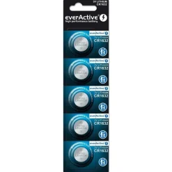 Everactive Batería alcalina Mini CR1632 5 unidades