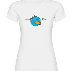 Kruskis Camiseta de manga corta para mujer No Diving No Life