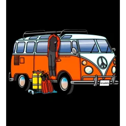 Kruskis Camiseta de manga corta Hippie Van Dive